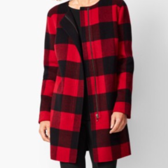 Buffalo plaid wool topper - Picture 2 of 2